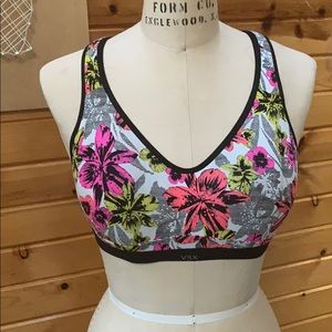 VSX flowery print sports bra 34D